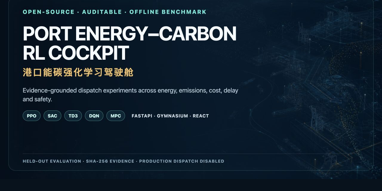 CarbonOps港口能碳强化学习驾驶舱