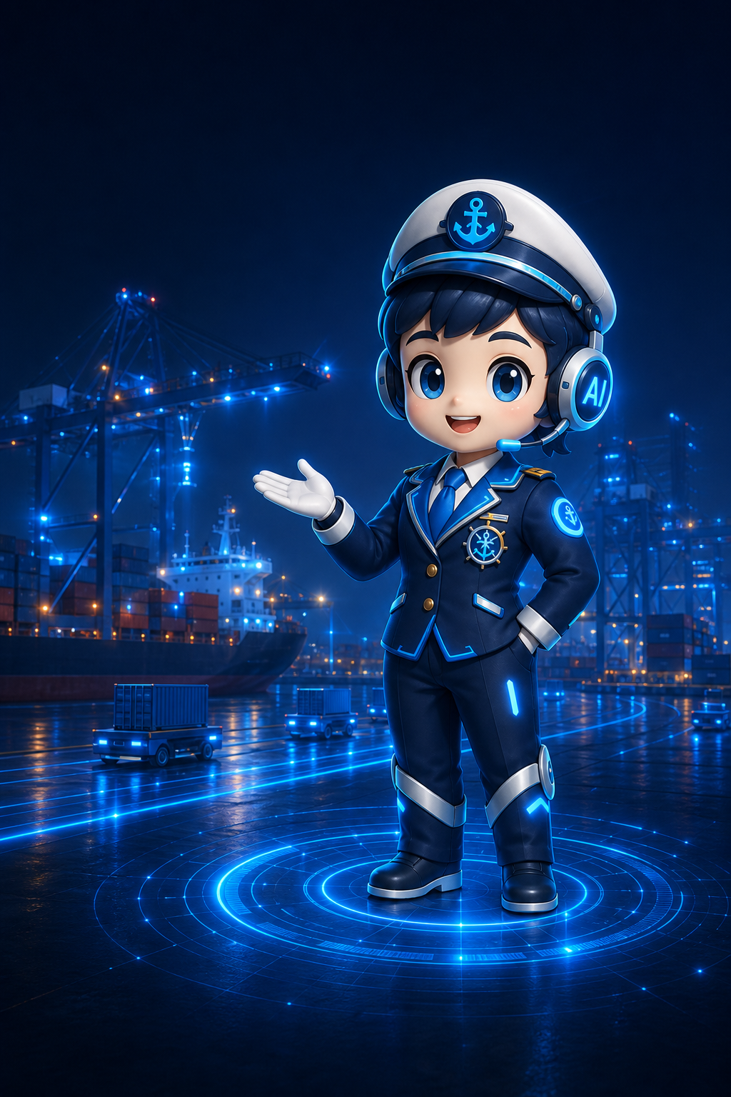 小懿AI港航助手原始形象
